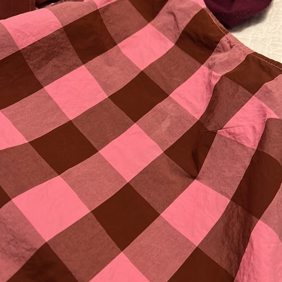 J Crew Bow Shoulder Oversized GinghamTank size 8 - Picture 6 of 6